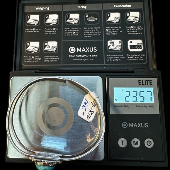 Blue Moon Turquoise Sterling Silver Cuff Bracelet - Picture 12 of 14